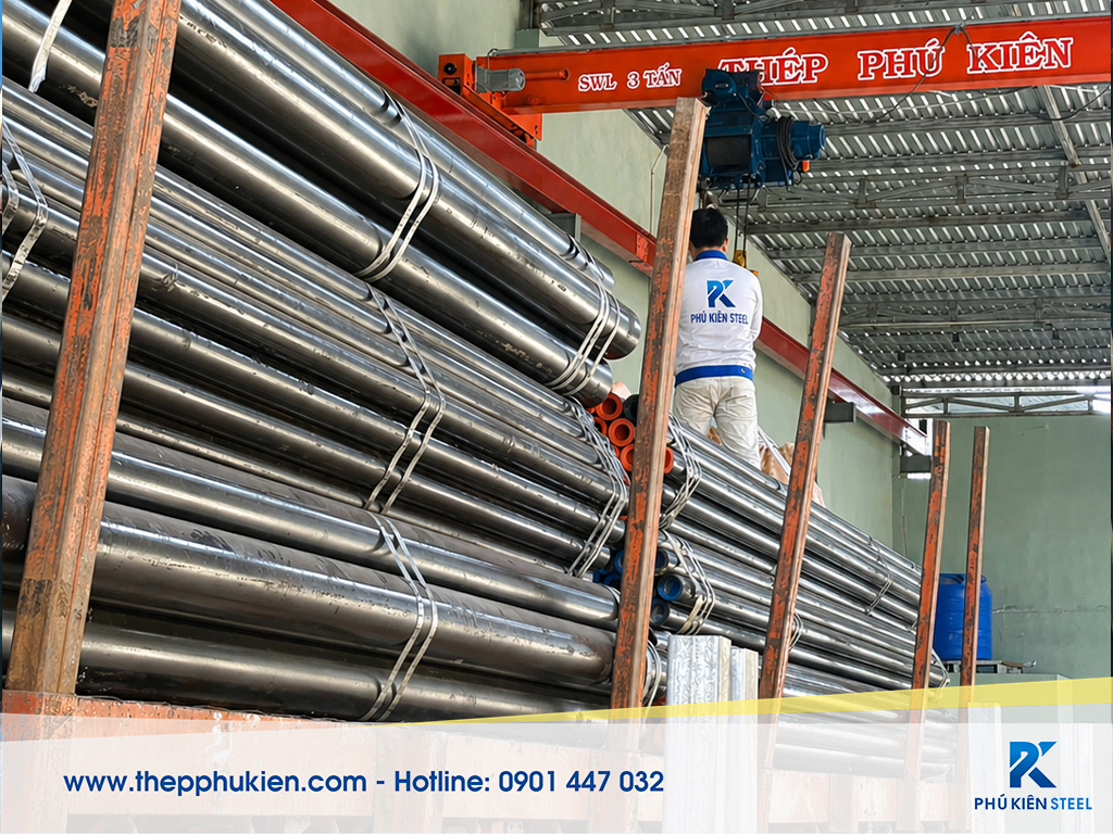 Ống thép đúc phi 114, DN100 Thép Phú Kiên